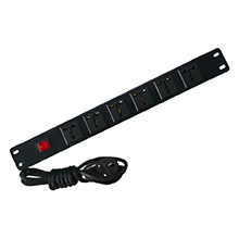 Tủ mạng-Rack Atcom | Thanh nguồn PDU 6 cổng rack 19” không CB ATC6-PU
