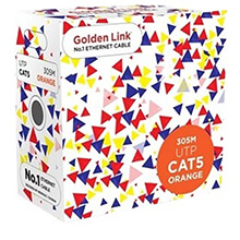 Cáp mạng Golden Link TW1101-1 mẫu mới (305m, Cam)