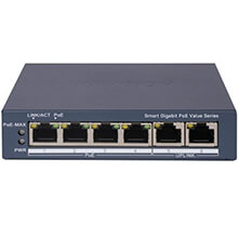 4-Port Gigabit Smart PoE Switch HIKVISION DS-3E1506P-EI/M
