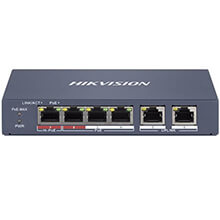 4-Port FE Smart PoE Switch HIKVISION DS-3E1106HP-EI
