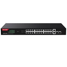 24-Port GE PoE Switch IP-COM G1128P-24-410W