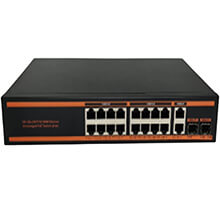 16-Port 100Mbps PoE Switch BTON BT-6218FE-SFP