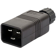 Phích cắm nguồn C20 đầu đực 16A 250V