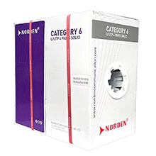 Cáp mạng Cat 6 UTP 24AWG 4 PAIR Norden 120-40001104BL 