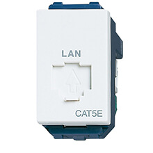 Ổ cắm mạng LAN Cat.5 Panasonic WEV2488SW