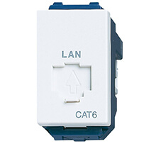 Ổ cắm mạng LAN Cat.6 Panasonic WEV24886SW